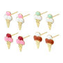 Ice cream stud earrings - assorted